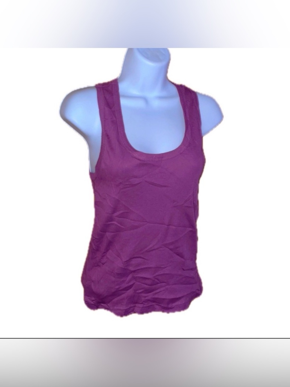 Bright Purple Ribbed Tank Top 💜